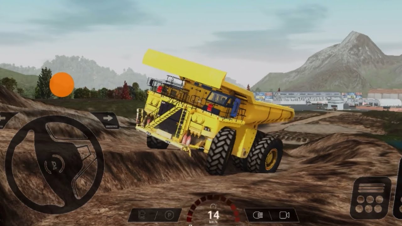 Dump truck transport land for building.