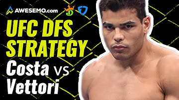 MMA DFS Strategy: UFC Fight Night: Costa vs. Vettori Picks | DraftKings + FanDuel