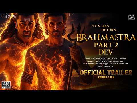 BRAHMĀSTRA PART 2 DEV Hindi Trailer Ranbir Kapoor Hrithik Roshan Alia Bhatt Prabhas SRK