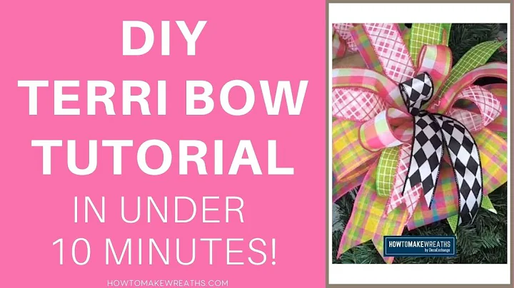 DIY Terri Bow Tutorial! | Make a Bow Using the EZ ...