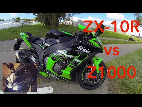 Kawasaki Ninja Zx 10r Vs Kawasaki Z1000 Vergleich Review