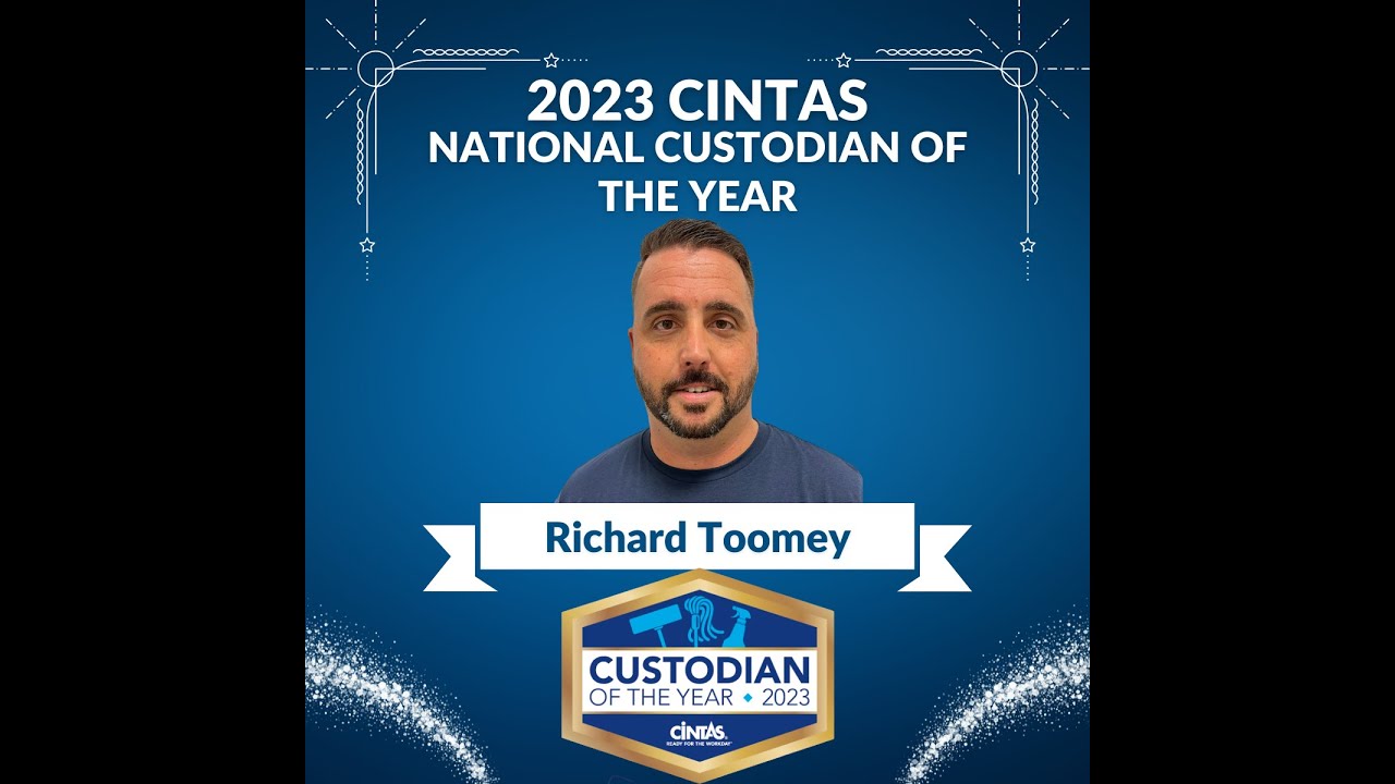 2023 Cintas Custodian of the Year Richard Toomey (Kelly Mill