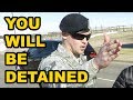 YOU WILL BE DETAINED - AIR FORCE BASE - First Amendment Audit - Cops Called - with Amagansett Press