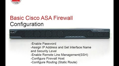 Basic Cisco ASA Firewall Configuration