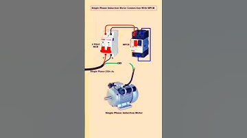 Single Phase Induction Motor Connection With MPCB 🪛🔌✌🏻