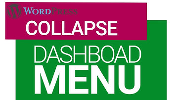 How to collapse menu in wordpress dashboard.MU