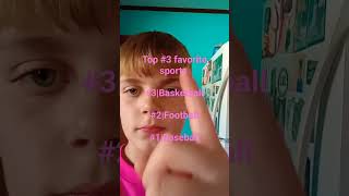 Top 3 favorite sports sports basketball football baseball sportsking viral|SportsKing