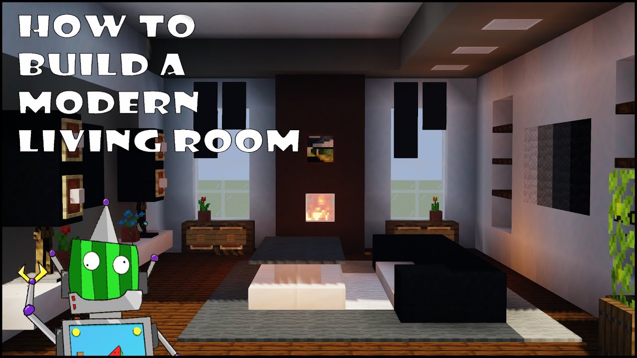 How To Build A Modern  Living  Room  Minecraft  Tutorials  