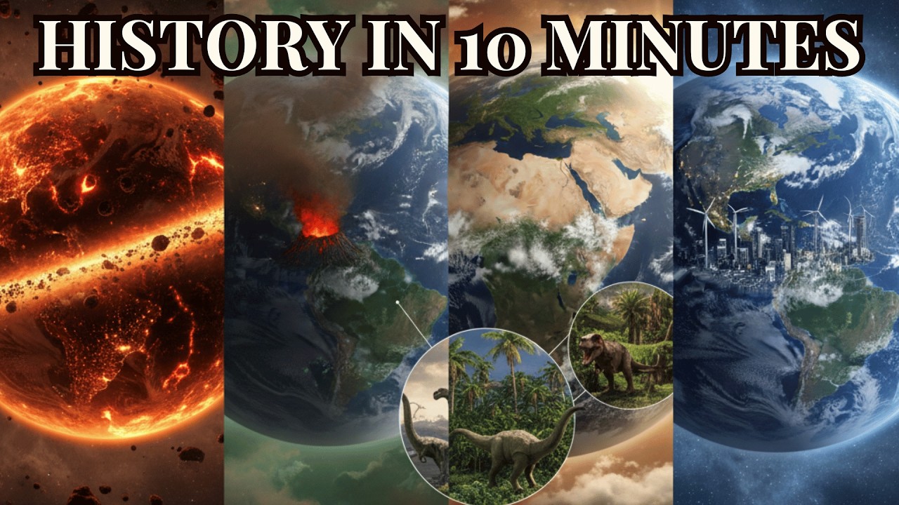 🌍Evolution of Earth: 4.5 Billion Years in Just 10 Minutes | Space ...