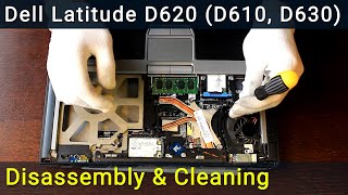 Dell Latitude D610, D620, D630 Disassembly, Fan Cleaning and Thermal Paste Replacement screenshot 5