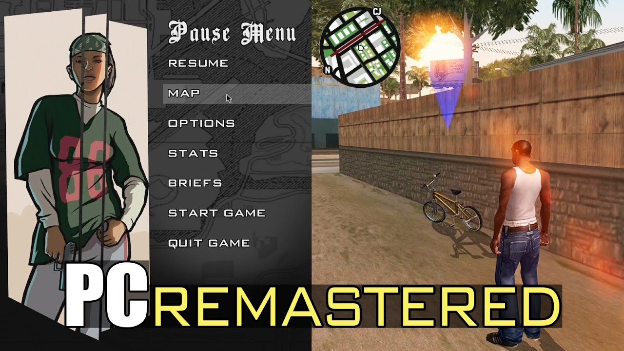 GTA San Andreas PC REMASTERED TO ANDROID MOBILE VERSION (Best Graphics Mod)  