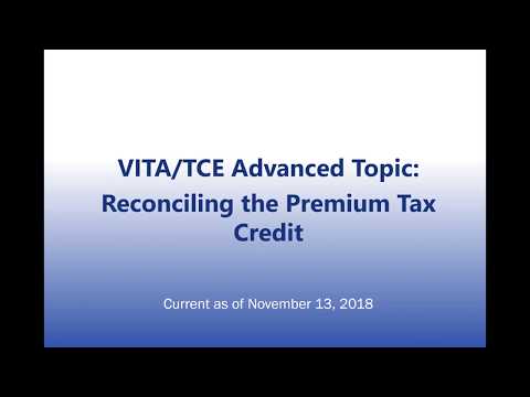 CBPP TY2018 ACA VITA/TCE Tax Training Webinar: Reconciling the PTC