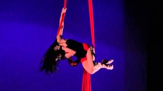 Laura Dasi 'Tango In The Air' aerial silk performance