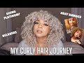 My Platinum Blonde Curly Journey | Fixing Damaged Curly Hair!!