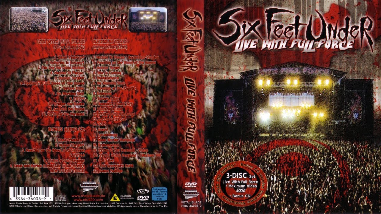 Six Feet Over Killing!! 未開封DVD Six Feet Under - Live With Full Force 2004 (Full Concert