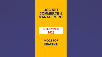 ECONOMICS MCQs | UGC NET Commerce & Management | UGC NET DECEMBER 2025 #ugcnet #ugcnetcommerce