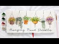 Hanging Plant Doodles: Watercolor Tutorial