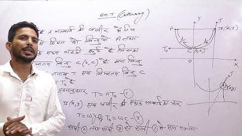 B.Sc. Part-III // Maths // Statics ( paper-3 ) // Catenary , Unit-5 , Class-3