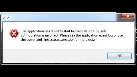 Error "Incorrect side-by-side configuration" [Resolved]