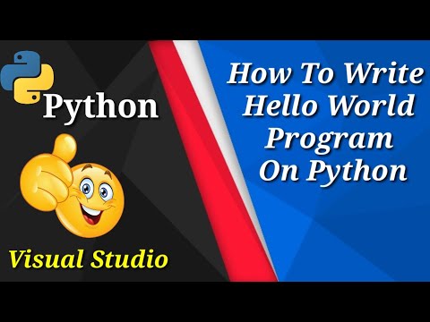 hello world in python in visual studio