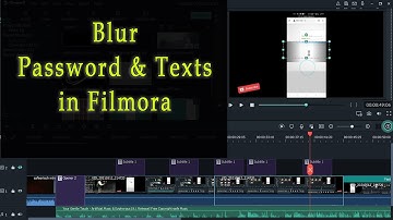 How to blur password and texts in filmora