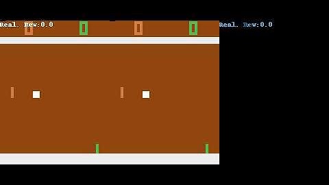 Original vs simulated gameplay - Pong v0