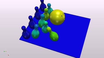 Simulation of the Impact Between a Bowling Ball & Pins