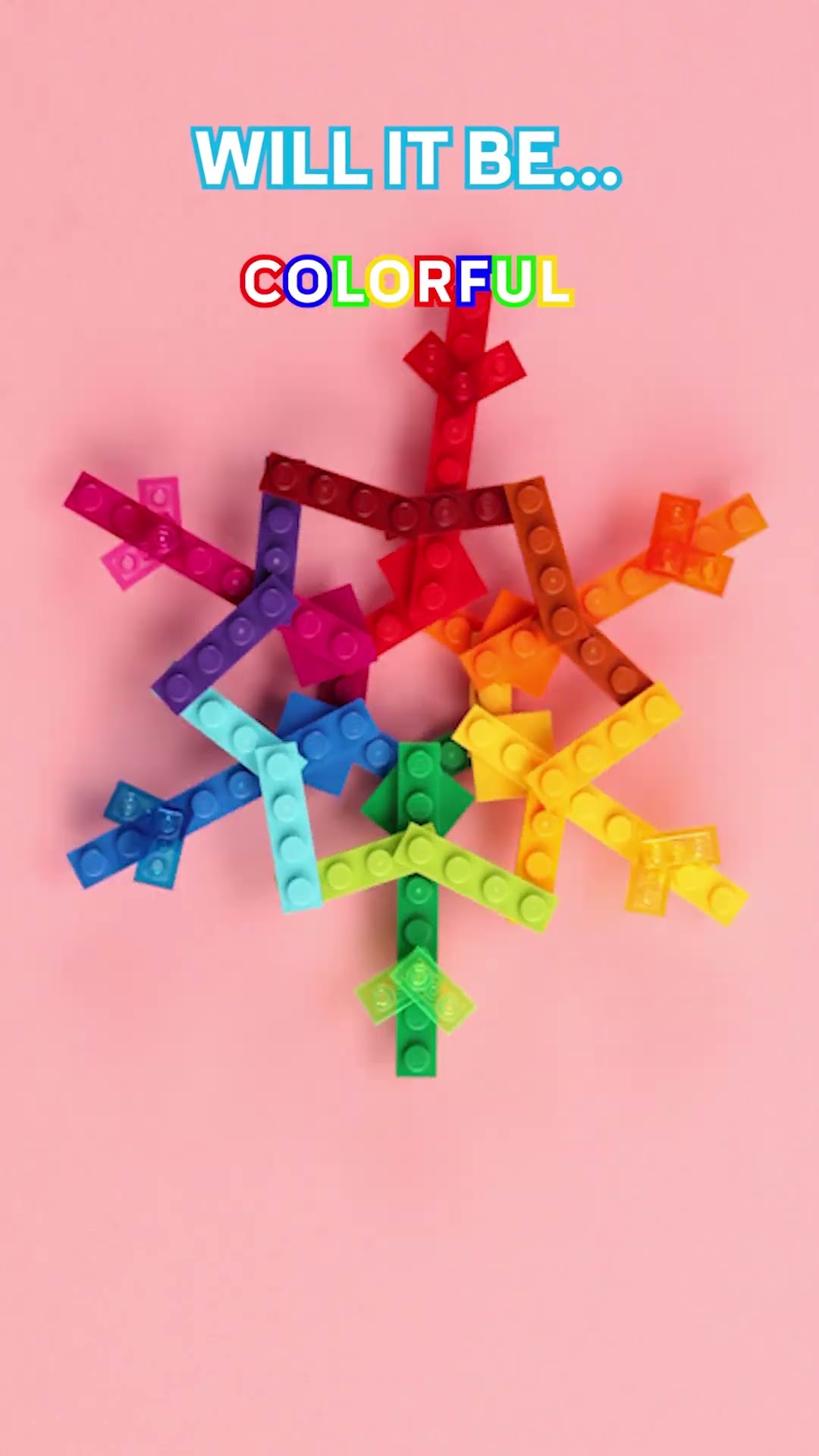 Let’s make creative LEGO Snowflakes! #Shorts