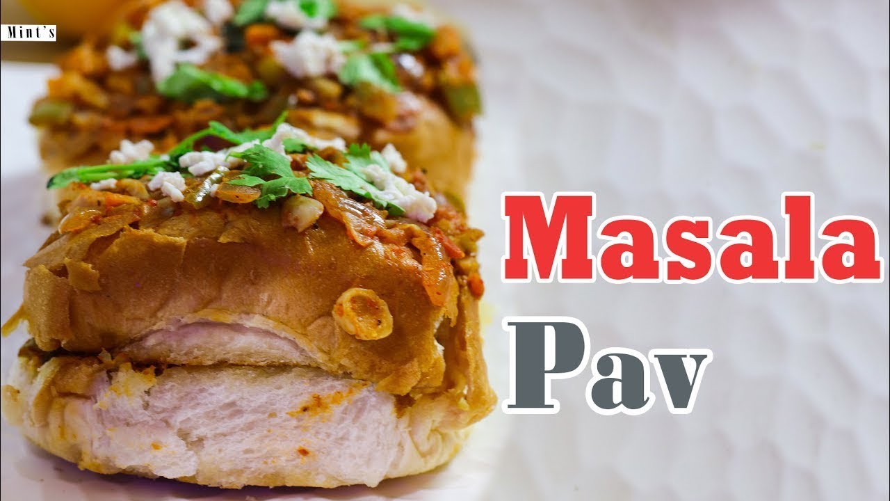 Mumbai Masala Pav | Masala Pav On Tawa | Indian Street Food | MintsRecipes