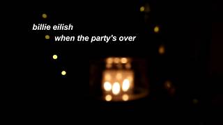 billie eilish - when the party's over (walking in night rain \& thunder)
