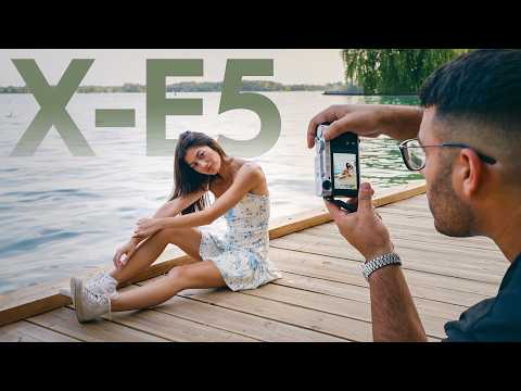 Relaxing Portrait Photoshoot with the Fujifilm X-E5 (behind the scenes)