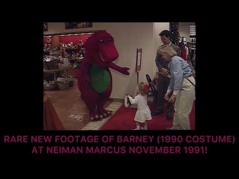 Rare New Footage of Barney (1990 Costume) At Neiman Marcus November 1991! (Lost Media)