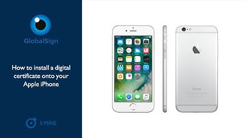 How to Install a Digital Certificate onto your Apple iPhone