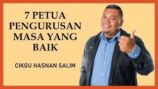 7 Petua Pengurusan Masa Yang Baik