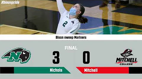 Nichols College women's volleyball vs Mitchell 10-...