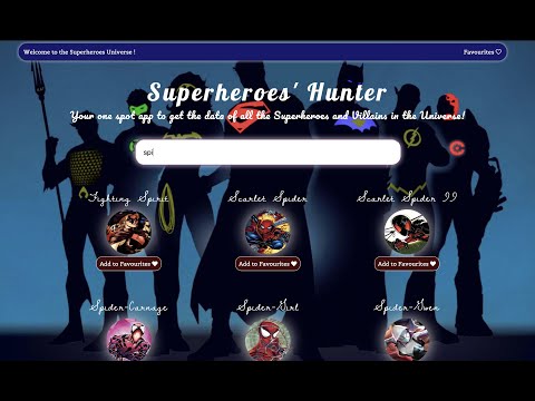 Skill Test 2-  Super Hero Hunter Vanilla JS Project Coding Ninjas