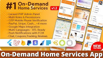 On-Demand Home Services, Business Listing, Handyman Booking with Admin Panel