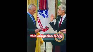 Robert Kennedy Jr swears in Dr Oz into office #trump #droz #rfkjr
