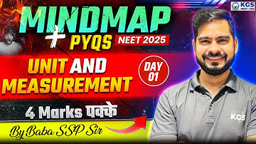 Unit and Measurement Class 11 | Physics PYQs + Mindmap | NEET 2025 | Day 1 | Physics by BABA SSP Sir