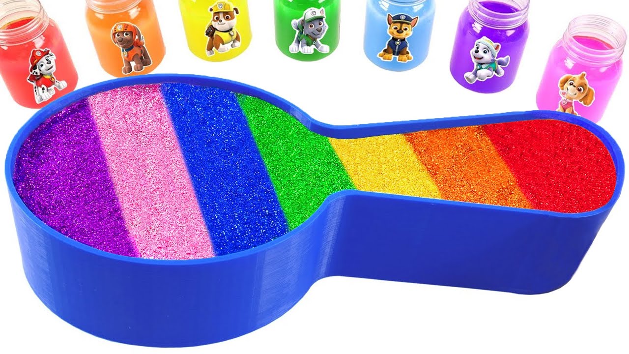 Satisfying Video | How To Make Rainbow Spoon Bathtub With Mixing Slime Cutting ASMR