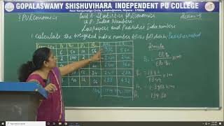 ECONOMICS | 1st PUC | PART A | CH 08 | INDEX NUMBERS | LASPEYER'S & PAASCHE'S | S05