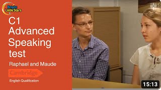 C1 Advanced speaking test Raphael and Maude