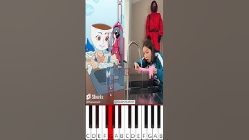 If Your Towel Gets Wet Brainrot Original VS Animation ‬(@tieanimation) - Octave Piano Tutorial