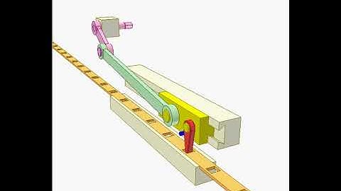 Mechanism for advancing perforated strip 1480p | Mechanical Design Concepts And Mechanisms