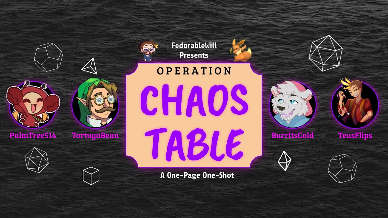 OPERATION: CHAOS TABLE | One-Page One-Shot where chat controls game