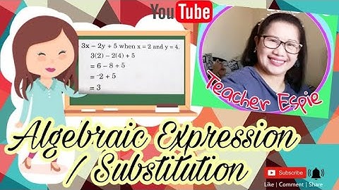How to Evaluate Algebraic Expressions using substitution method