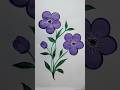 Easy flower painting 😍☺️ #art #shorts #trending #viral #magicoart_ #flowers