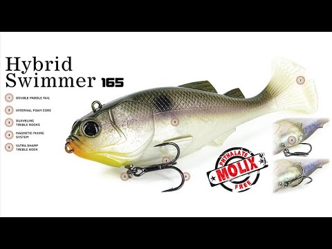 MOLIX Big Soft Swimbait Lure HYBRID SWIMMER 165