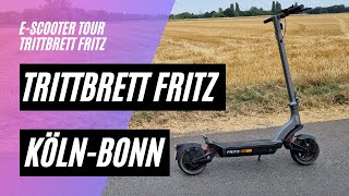 Trittbrett Fritz  KölnBonn Runde.  Sommer Reichweite (48V, 18AH, 500W)