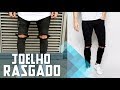 Calça Rasgada no Joelho - DIY TUTORIAL | #VEDA14